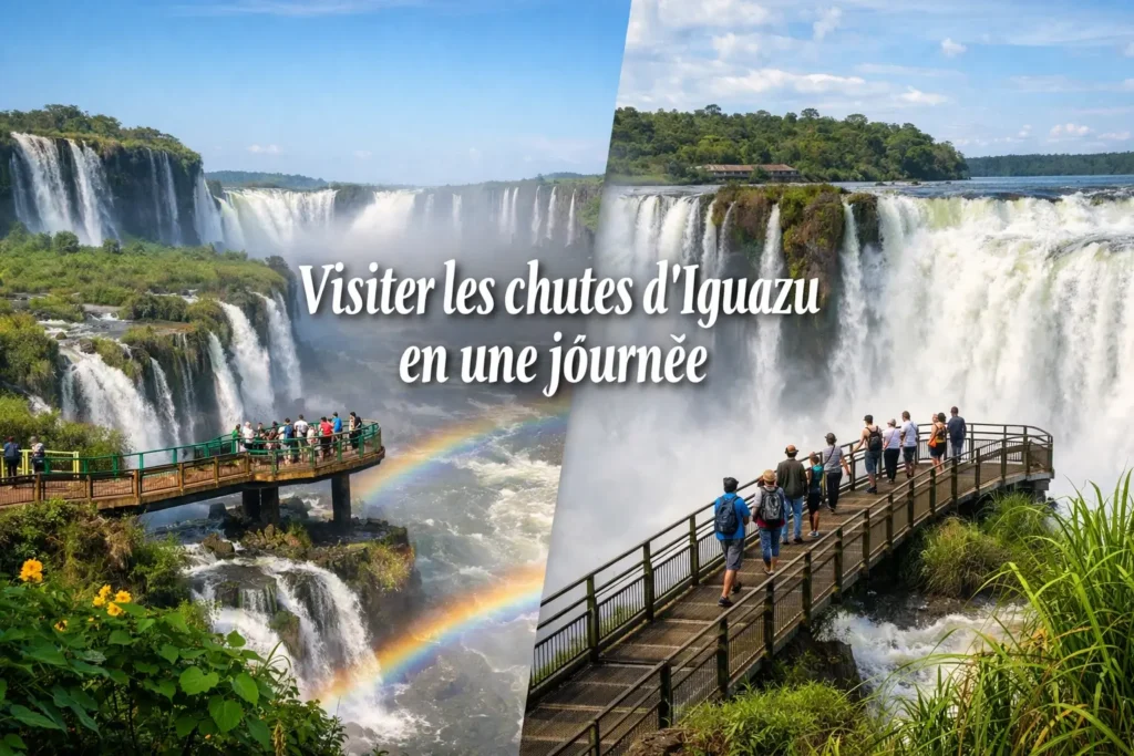 visiter les chutes d’Iguazu en une journée vue panoramique des chutes d’Iguazu